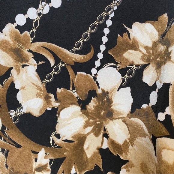 Laura Petites Blouse Black Pearls and Gold Chain - Picture 4 of 6